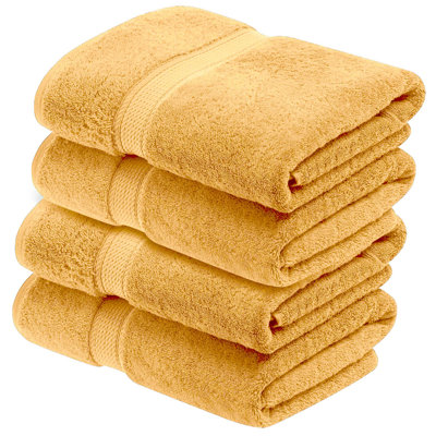 Donlad Certified Certified Egyptian Cotton 800 GSM Heavyweight Plush Solid Luxury Bath Towel