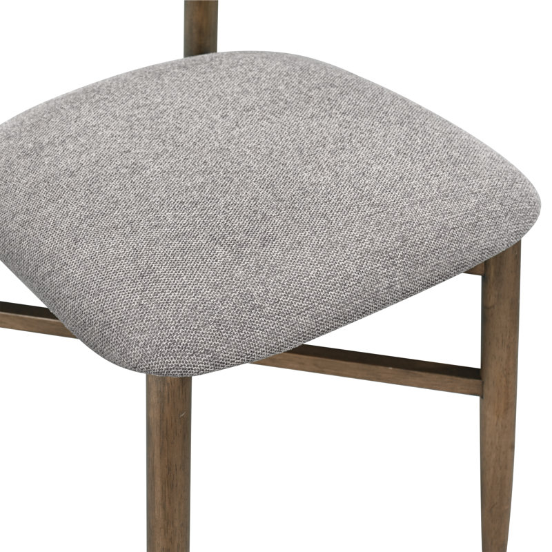 Ensemble de table de salle à manger avec chaises rembourrées Watley, 7 pièces : table, 6 chaises, Walnut