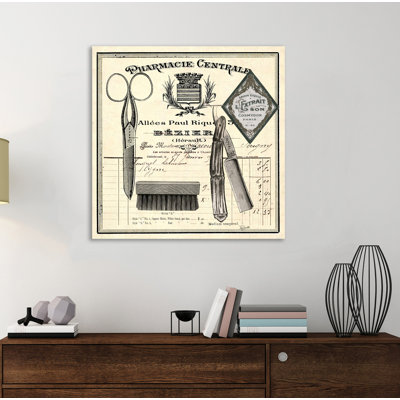 Apothecary Barber I by Tre Sorelle Studios - Wrapped Canvas Print
