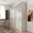 3 Piece Corner Closet System With Tempered Glass Doors And Drawers And Shelves