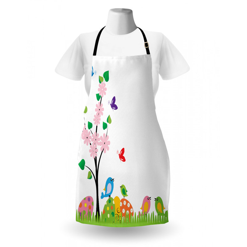 Easter Floral Bib Apron