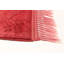 Tapis rose foncé en laine noué à la main de conception unique 2 pi 7 po x 9 pi 5 po