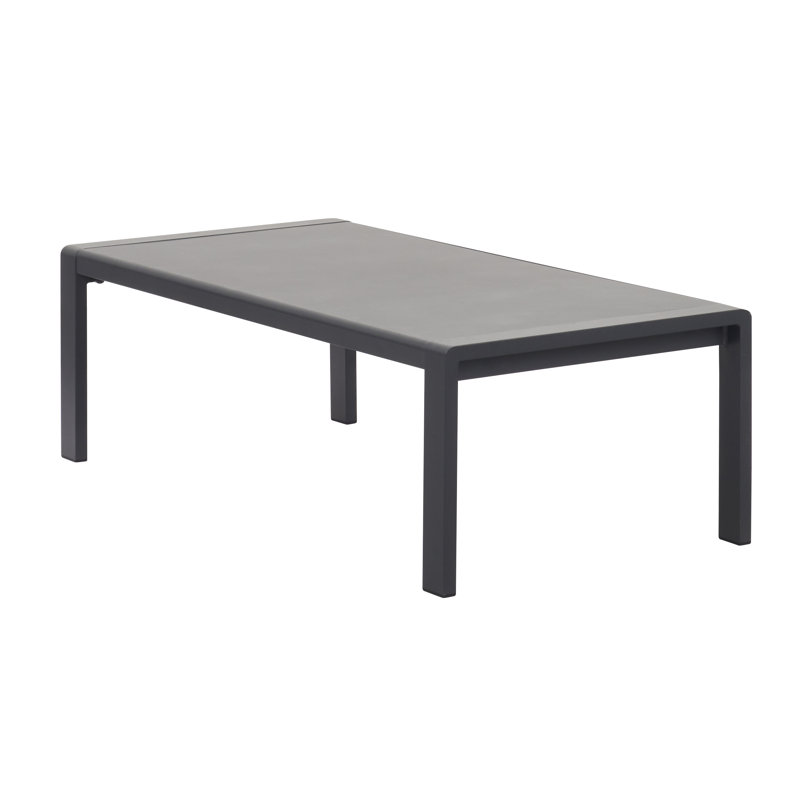 Halimat Rectangular Metal Outdoor Coffee Table , 130cm W 60cm D