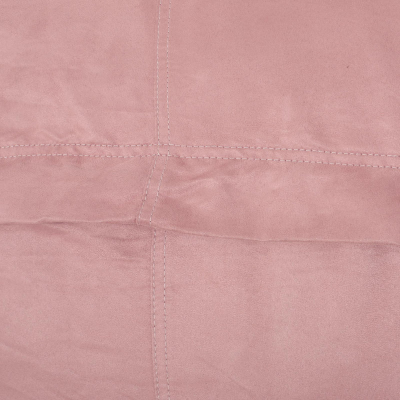 Haricot cylindrique en microfibre 8 pieds, sac, H 34 po x l 85 po x P 48 po, Polyester rose