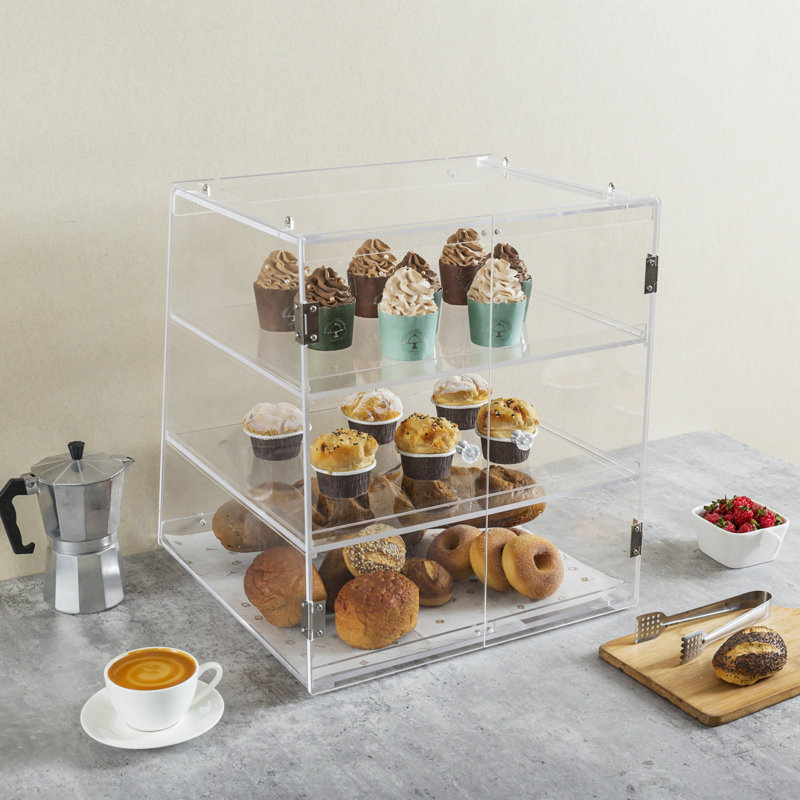 Diquon 3 Tier Clear Food Storage Container Breadbox