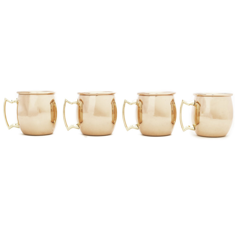 Serna 2oz. Copper Moscow Mule Mug Set