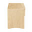 Table de chevet contemporaine en pin naturel avec tiroir et tablette de rangement ouverte - Table de chevet en bois pour chambre à coucher | Idée de cadeau