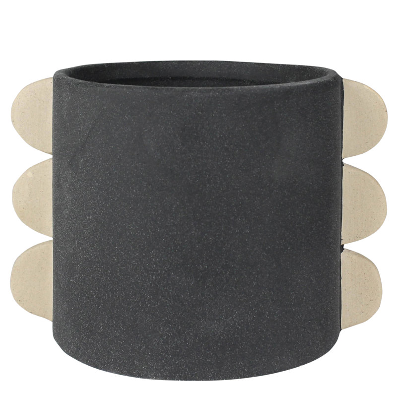 Cache-pot en céramique Aralia, H 5 po x l 8,75 po x P 6,75 po