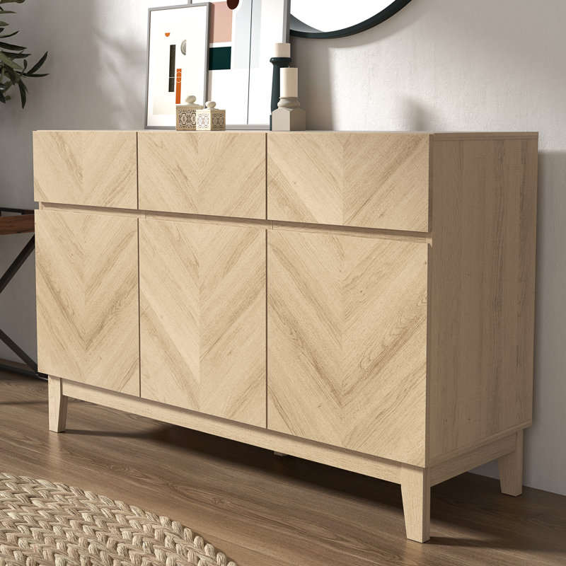 Cartwright Hanwell 3 Door 3 Drawer Sideboard, Oslo Oak