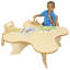 Table d'activités à hauteur réglable