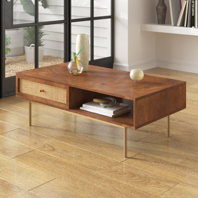 Table basse 4 pieds avec rangement Bridewell