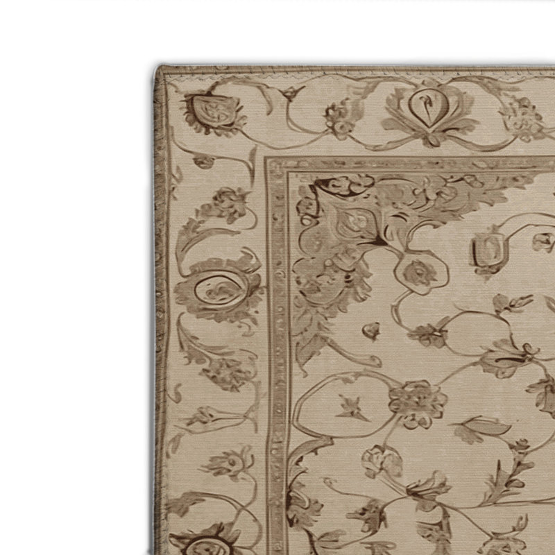 Tapis gris d'intérieur et d'extérieur Tabriz, Rectangulaire 8 pi x 10 pi