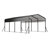 13X20 FT Metal Carport,Garage With Upgraded Triangle Reinforced Frame&4 Poles,Galvanized Steel Hardtop Roof,Heavy-Duty All-Weather Shelter For Car,Truck,Boat,Outdoor Storage