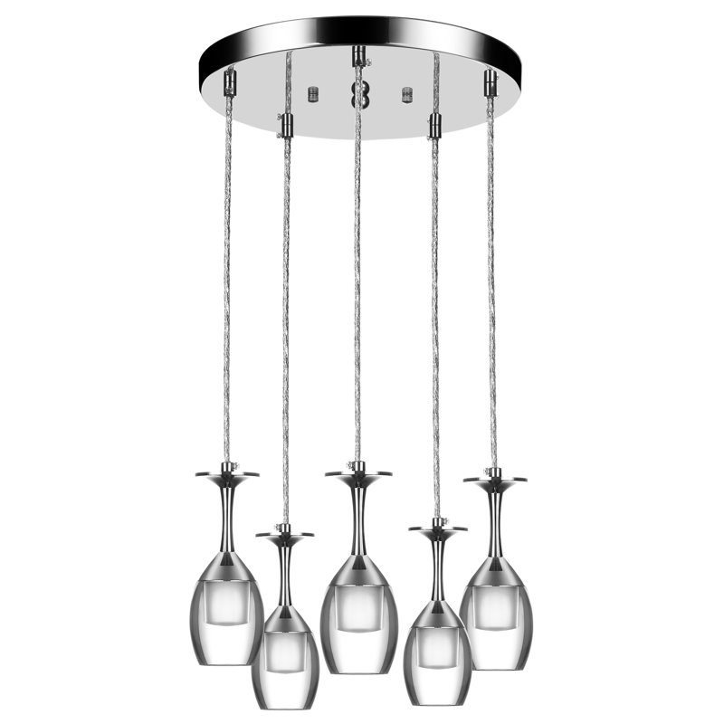  Luminaire suspendu en verre transparent Home Home, 5