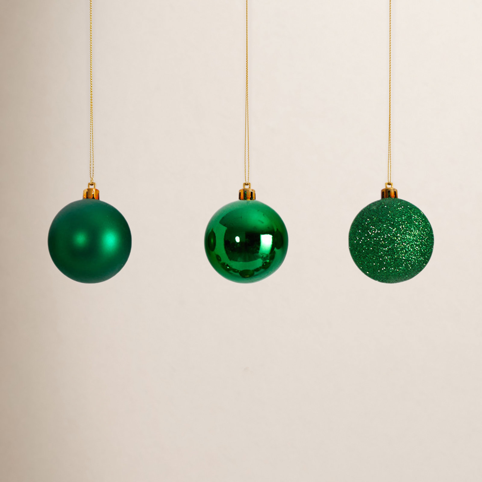 3" Shatterproof Bauble, Green