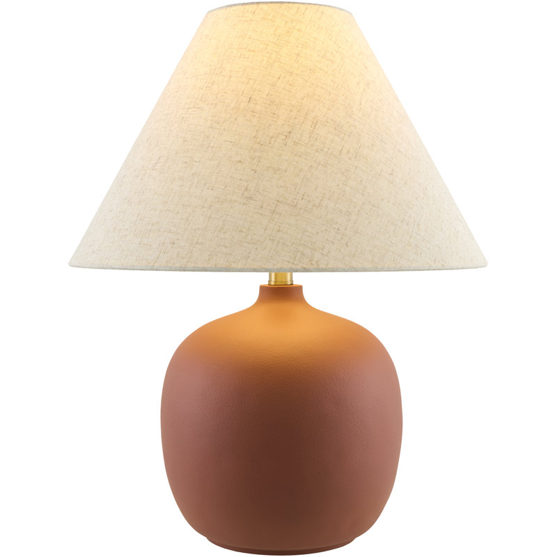 Burlison Makurdi Table Lamps, Wheat, Terracotta