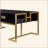 Modern Rectangular Coffee Table With 4 Drawers And Gold Base-1870177582