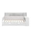 Lit de jour simple avec tablettes de rangement, lit gigogne et bureau d'étude-997260219
