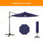 Rosell 132" Lighted Cantilever Umbrella-1874627522