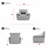 Upholstered Sectional Reversible