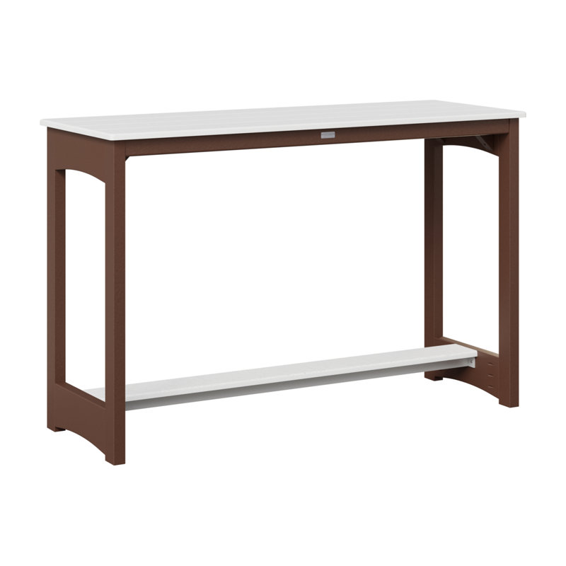 Table de bar Berlin Gardens, 38.5" H x 60" W x 22" D, Blanc, Coquille de mer