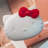Hello Kitty Wireless Compact Mirror with Adjustable Brightness Touch Sensor and Travel Makeup Mirror