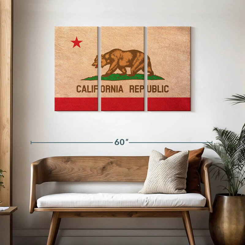 Borges California Flag, 28" H x 45" W