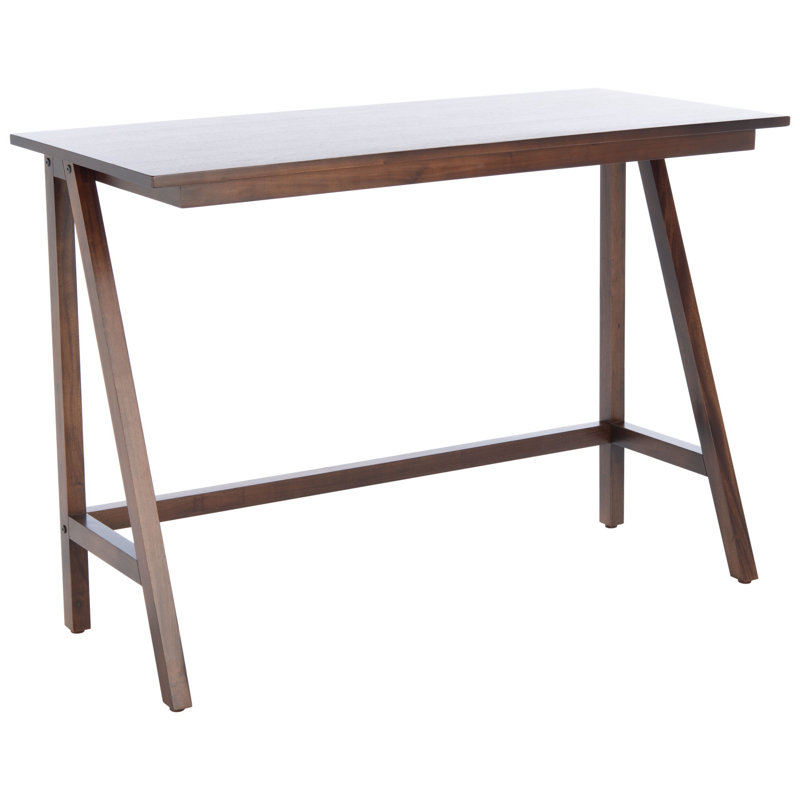 Dugald Solid Wood Solid Wood Writing Desk, Walnut