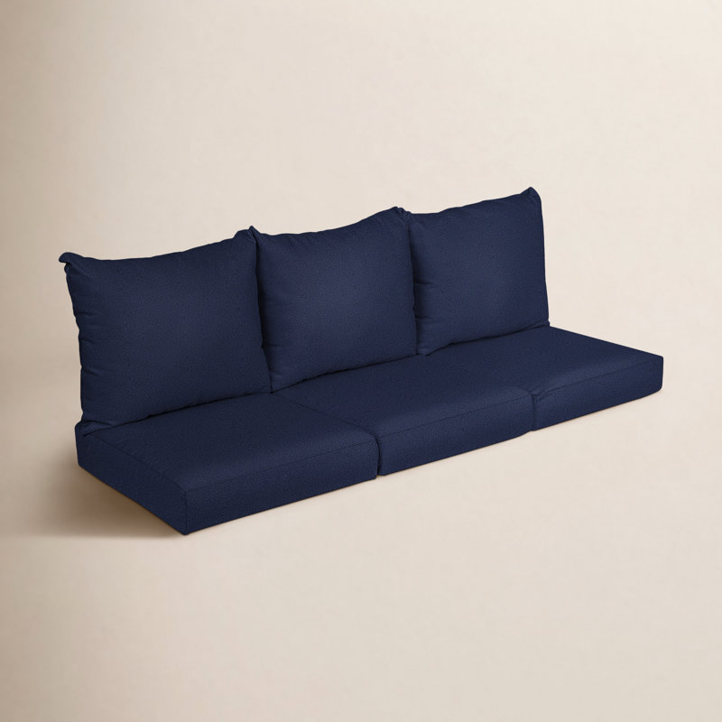 Ramblewood Indoor/Outdoor Seat/Back Cushion, Navy