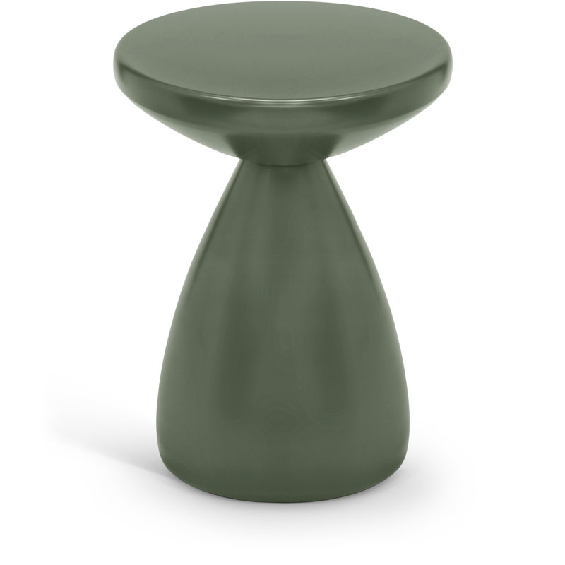 Anika Hendershot Iron Side Table, Green