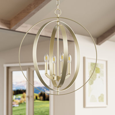 4 - Light Globe Chandelier