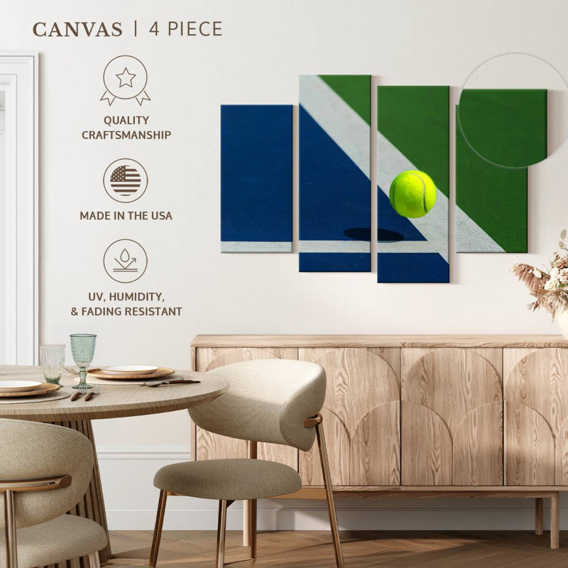 Court de tennis bleu Sireci, H 27 po x l 43 po