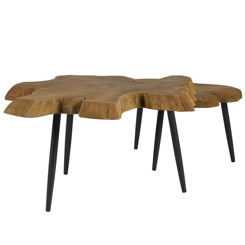Oasis Solid Wood Nesting End Table