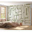 Murale abstraite pelez et collez Lamek - formes terreuses vert sauge-106566827