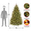 The Holiday Aisle® Nordic Spruce Medium Tree with Clear Lights-817570330