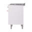 Cuisinière ILVE Nostalgie II Series 36 po à double combustible avec 6 brûleurs scellés et plaque de cuisson (gaz naturel, porte pleine)-1944500569-1944500654