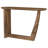 Oval Solid Mango Wood Entryway Console Table