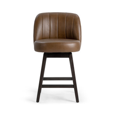 Della Upholstered Stool with Solid Wood Frame