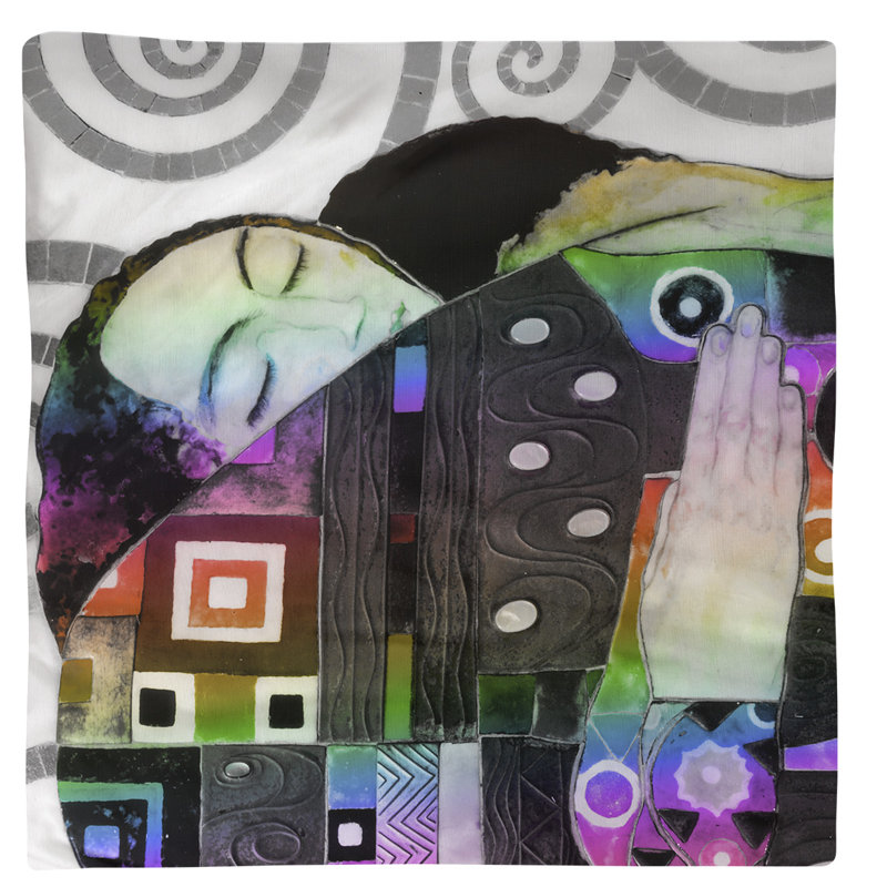 Serviette de coton 10 po Gustav Klimt, Arc-en-ciel