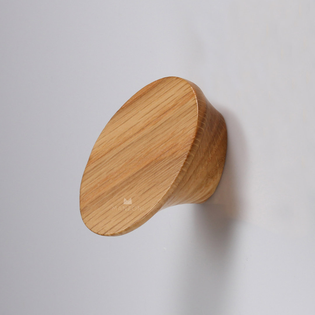 Oversized 2 3/8" Length Oval Knob Manzoni