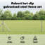 Vidaxl Fence With Posts PVC-Coated Steel-116798126-116798123