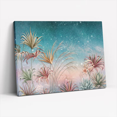 Art mural sur toile Gallery Wrap pour le salon, la chambre à coucher, le bureau ou le vestibule - Décoration murale décorative avec désert étoilé