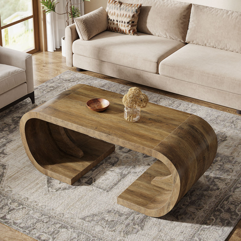 Table basse 47 po Farmhouse, conte de salon en bois