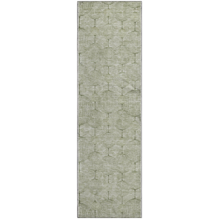 Premium Machine Washable Prisco Aloe Rug