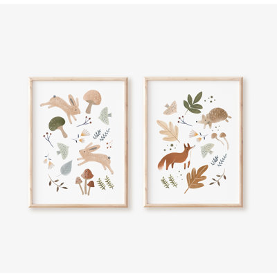 Ensemble de reproduction d'art Woodland - impressions sans cadre