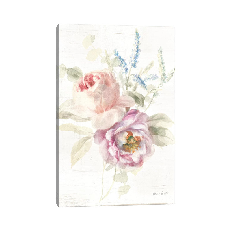 Cottage Garden by Danhui Nai - Wrapped Canvas Gallery-Wrapped Canvas Giclée, 20.32 cm H x 30.48 cm W