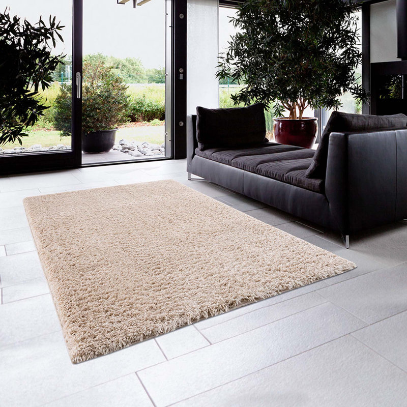 Tapis en polyester tissé à la machine super doux, Rectangle 3 pi 11 po x 5 pi 11 po