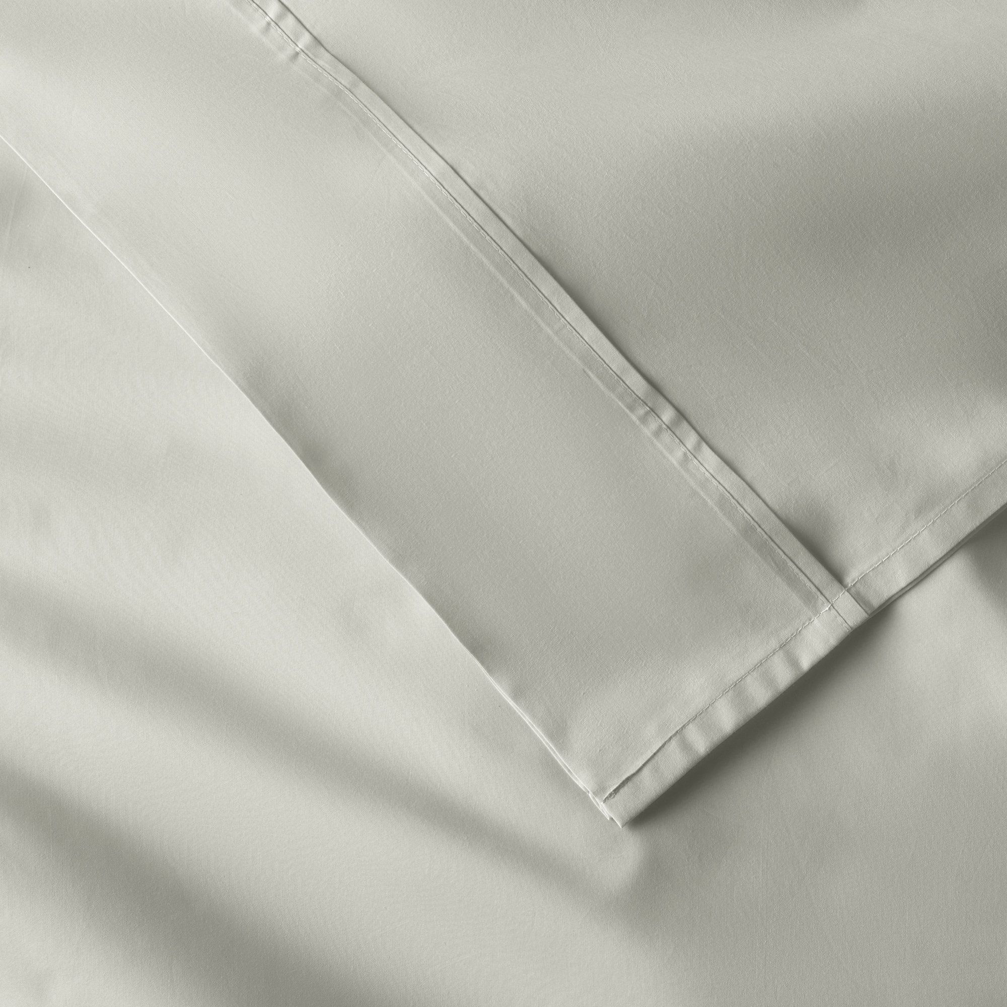 Coyer Classic Cotton Percale Pillowcase Set, Sage, King - 2 King Pillowcases