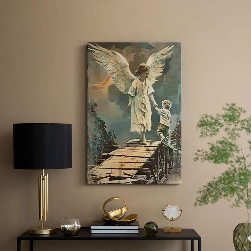 Série Religious CDXLV - Toile tendue avec châssis de qualité supérieure - Prêt à être accroché, H 60 po x l 40 po