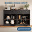 Buffet 55 po avec rangement, grande armoire de cuisine avec 4 portes en acrylique et 2 tiroirs-1910456375